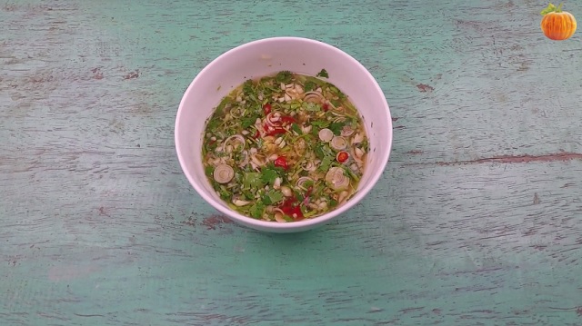 Cách pha nước mắm chấm ốc