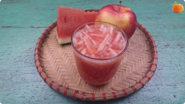 Sinh tố dưa hấu táo tây