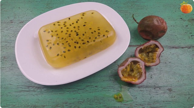 Thạch rau câu chanh leo nguyên hạt