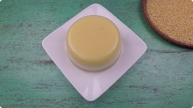 Thạch rau câu đậu xanh - sữa