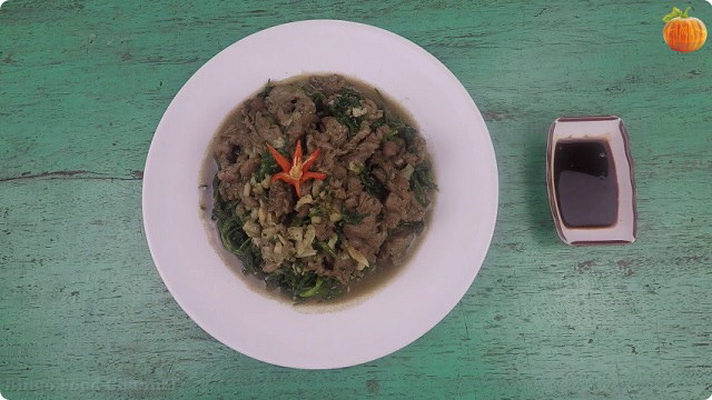 Thịt bò xào rau muống