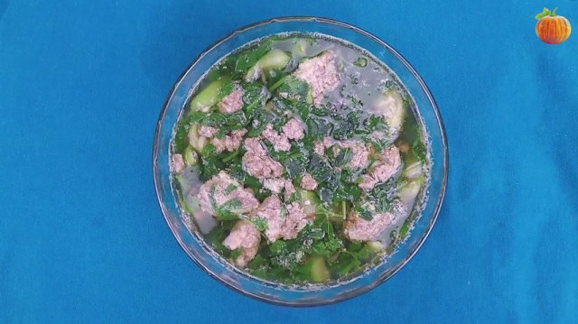 Canh cáy nấu rau đay, mùng tơi, mướp
