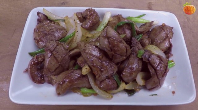 Cật heo cháy tỏi