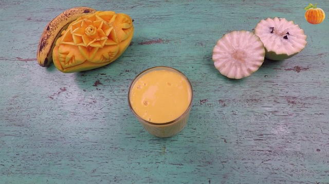 Sinh tố vú sữa - xoài - chuối