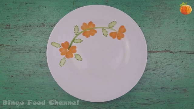 Trang trí viền đĩa (29) - Cây lá trái tim